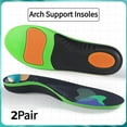 thumbnail image 1 of Men's and Women's Flatfoot Orthotic Insoles Arch Support Insoles Plantar Fasciitis Sneaker Insoles Shock Absorbing Insoles 2 Pair (2 Pairs Black,EU45-46(29cm)), 1 of 7