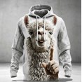 thumbnail image 1 of Men's Women's Funny 3D Graphic Hoodie Novelty Pullover Sweatshirt with Drawstring Casual Activewear, 1 of 5