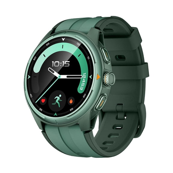 Men's/Women's GPS Smartwatch, 1.2 Inch MIP Screen, Dual-Band GPS and Offline Maps, Green