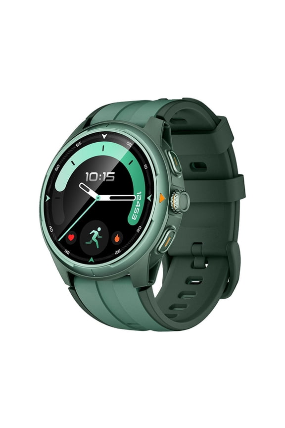 Men's/Women's GPS Smartwatch, 1.2 Inch MIP Screen, Dual-Band GPS and Offline Maps, Green