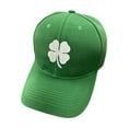 thumbnail image 1 of Men's & Women's Green Baseball Hats - High - Quality Polyester, Embroidery Design. Ideal for Outdoor, St. Patrick's Day, 21x15x3cm, 1 of 5