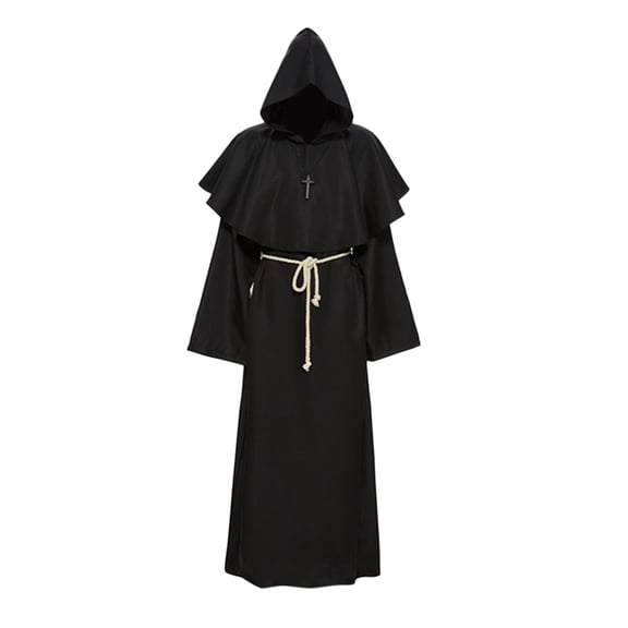 Men's Women's Grim Long Cloak Hooded Capes Couples Jacket Dress with 1920 Shawl Women Dress Scarfs for Women Dress Jacket Buttons for Women Shawl Head Wrap for Women Bridal Shawl Women Scarfs for