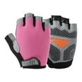 thumbnail image 1 of Men's and Women's Half Finger Sports Gloves, Shock Absorbing Cycling Gloves with Sweat Wipe Thumb Breathable Mesh Back Gym Workout Hiking Outdoor Activity Gloves, 1 of 2