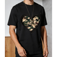 thumbnail image 1 of Men's Women's Heart Shaped Camouflage Print T-Shirt Adults S-5XL, 1 of 5