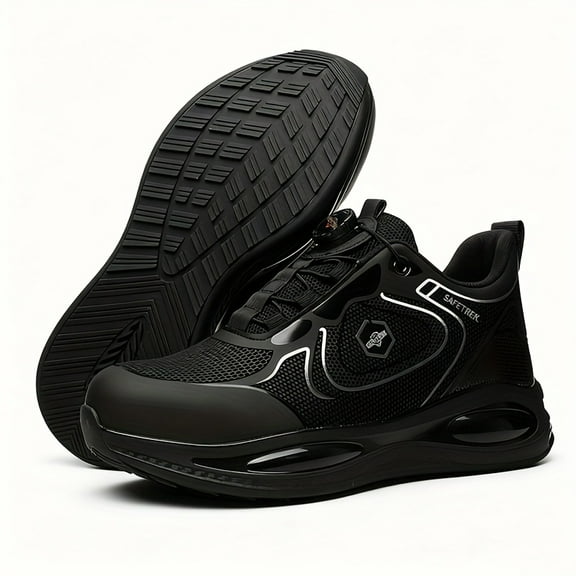 Men's & Women's Heavy-Duty Steel Toe Boots - Anti-Smash Toe Cap, High Quality Kevlar Midsole, Non-Slip TPU Sole, All-Terrain Traction - All-Season for Construction, Warehouse, Outdoor, - Fit