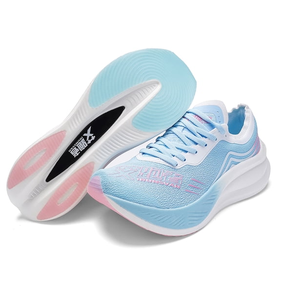 IRUNSVAN YINGYI 1.0 Performance Running Shoes with Carbon Plate, Men's/Women's Marathon Racing Shoes, Breathable Lightweight Mesh, Cushioned Comfort for Training, Walking, Daily Wear