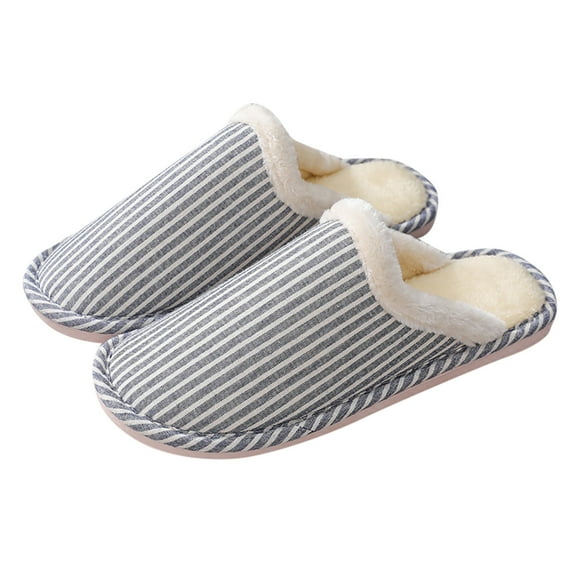 Men's Women's Indoor Home Shoes Warm Shoes Soft-soled Cotton Slippers