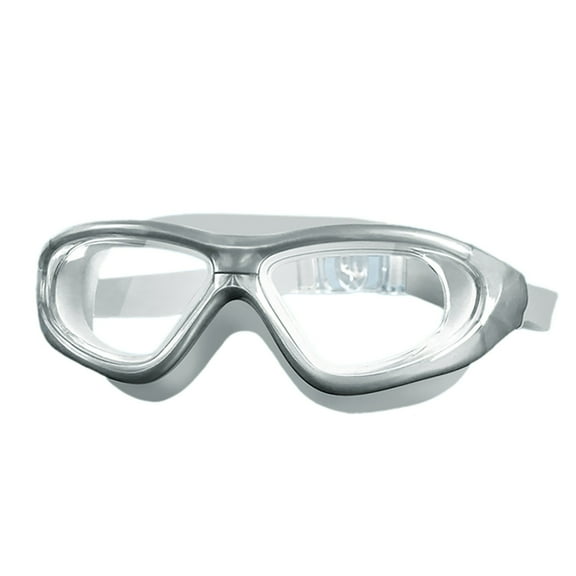 Men's Women's Large Frame Swimming Goggles Silica Gel Anti Fog Leakage Wide Panoramic View Comfortable Fit for Indoor Outdoor Training Pool