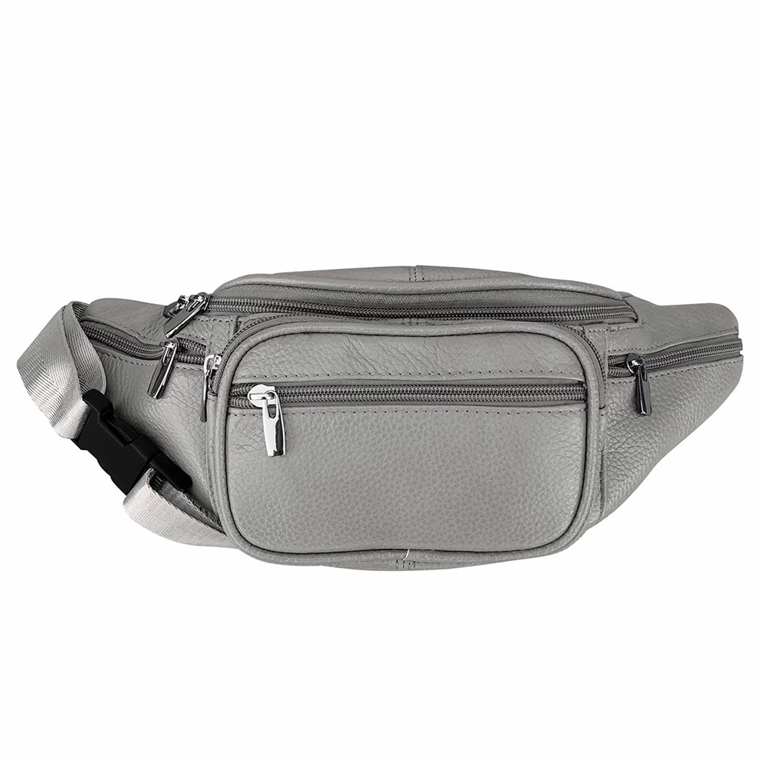 Men's Women's Leather Fanny Pack Waist-Pack Cellphone Holder Crossover Bag
