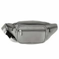thumbnail image 1 of Men's Women's Leather Fanny Pack Waist-Pack Cellphone Holder Crossover Bag, 1 of 7