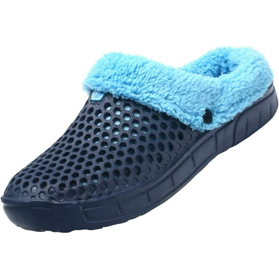 Men's Women's Lined Clog Breathable Lining Indoor Outdoor Walking Garden Clogs Winter Slippers