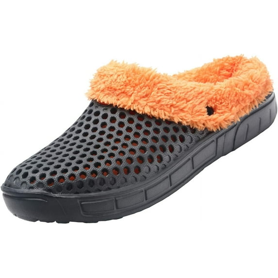 Men's Women's Lined Clog Breathable Lining Indoor Outdoor Walking Garden Clogs Winter Slippers