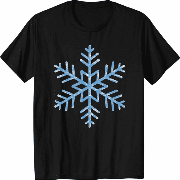 Men’s Women’s Matching Snowflake Costume Winter Christmas T-Shirt