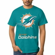AAADFSE Men's Women's Miami_Dolphins Short Sleeve Graphic Crew Neck T-shirt - Athletic Running Gym Workout Tee Tops S