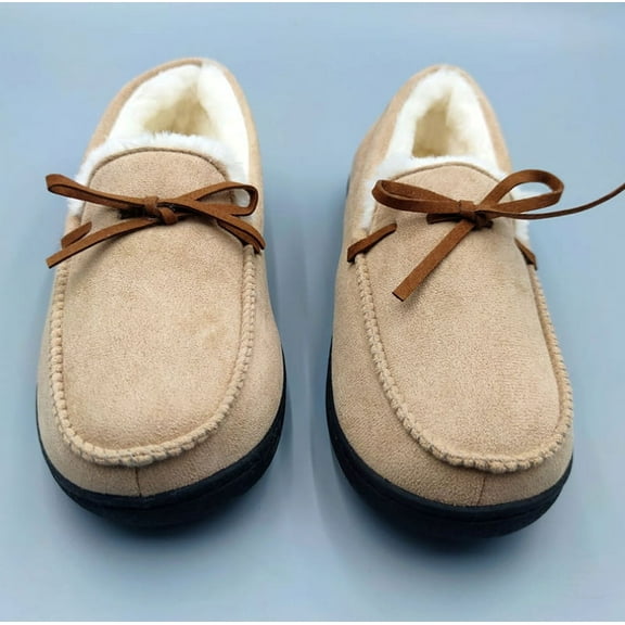 Men's and Women's Slippers - Men's and Women's Indoor and Outdoor Sole Slippers, Features Memory Foam for a Customer Fit and foot arch pad for All-Day Comfort