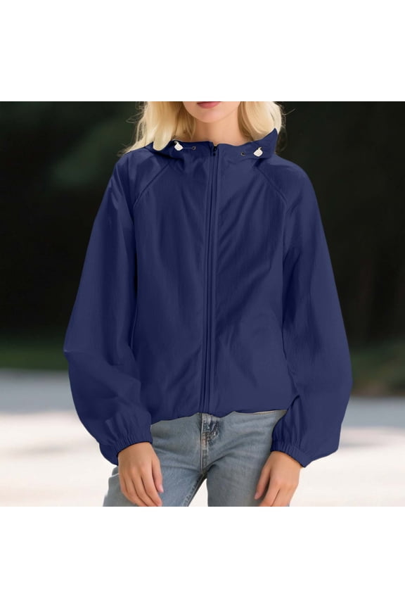Men's And Women's Outdoor Hooded Thin Cool Breathable Loose Casual Couple's Skin And Sun Clothing Puffy Vest for Women Womens Utility Jackets Business Casual Jacket Women Suits Jackets Womens Light