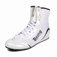 thumbnail image 1 of Men's and Women's Professional Boxing and Wrestling Shoes for All Seasons, High-Quality Handmade Combat Sneakers, Training Shoes for Youth in Schools, Mid-Top Shoes for Sanda and Combat Sports, 1 of 9