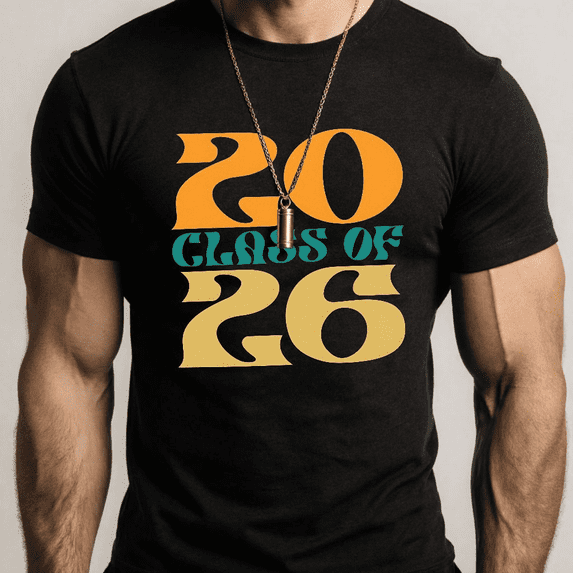 Men's Women's Retro Class of 2026 Graphic T-Shirt S-5XL