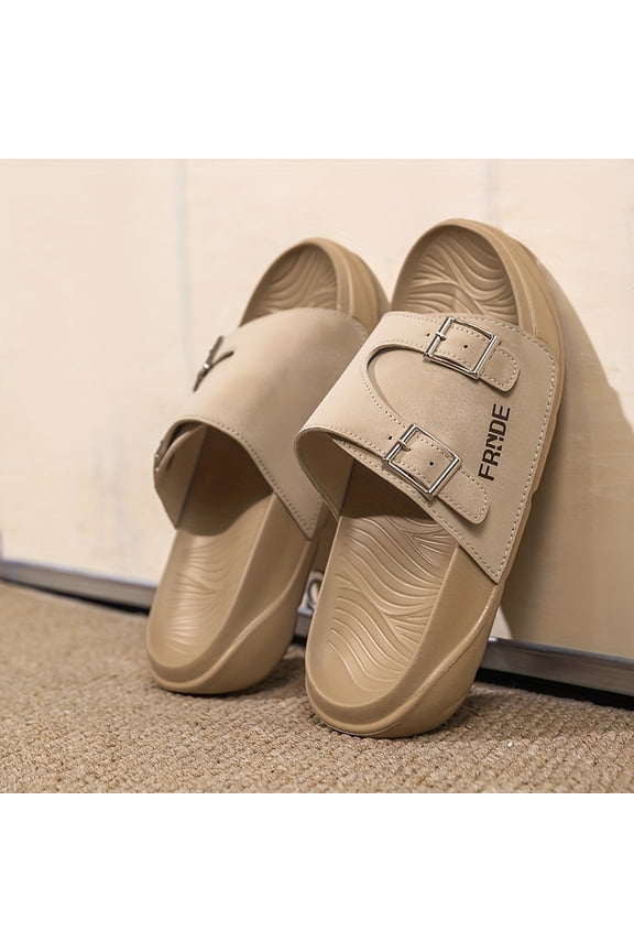 Men's & Women's Slip-On Slippers with 1.97inch Thick Cushioned Sole, Adjustable Upper & Non-Slip Outsole - All-Season /Outdoor House, Unisex Comfortable for home, Christmas/Halloween/Thanksgiving
