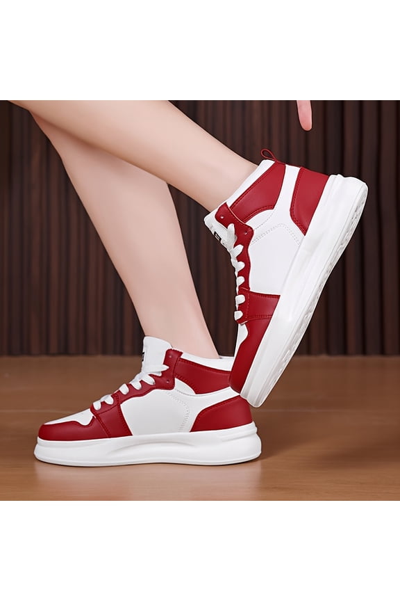 Men's & Women's Sneakers - Mid-Top Lace-Up Casual Shoes with Cushioned Sole, - Walking, Jogging & Casual Attire - Upper & Cushioning (Unisex) - Hand Washable), Women Shoes