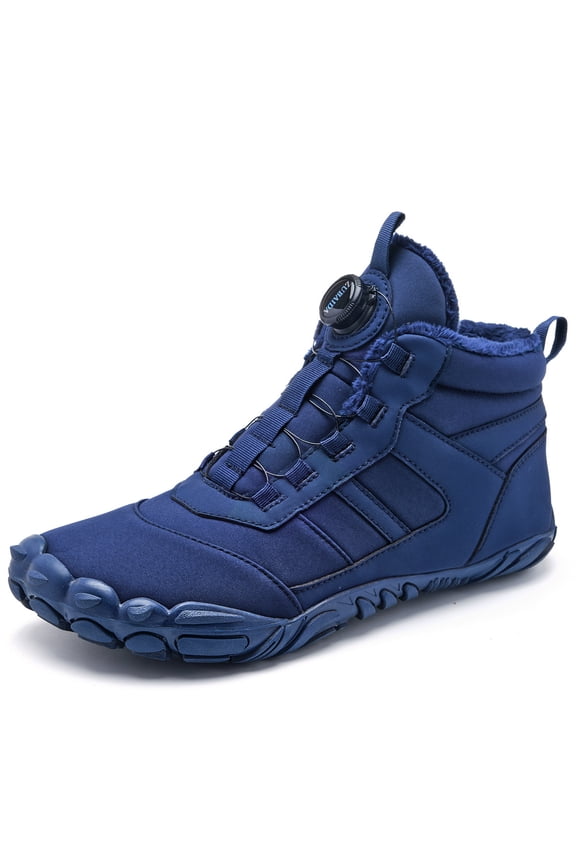 Men's & Women's Snow Boots with Quick-Lock Rotary Buckle System - Waterproof, Anti-slip Insulated Winter Boots for Skiing & Hiking, Wide Width Available, Faux Fur Lined for Extreme Warmth