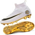 Men's Women's Soccer Shoes Boys GoldSoled Spikes Football Shoes