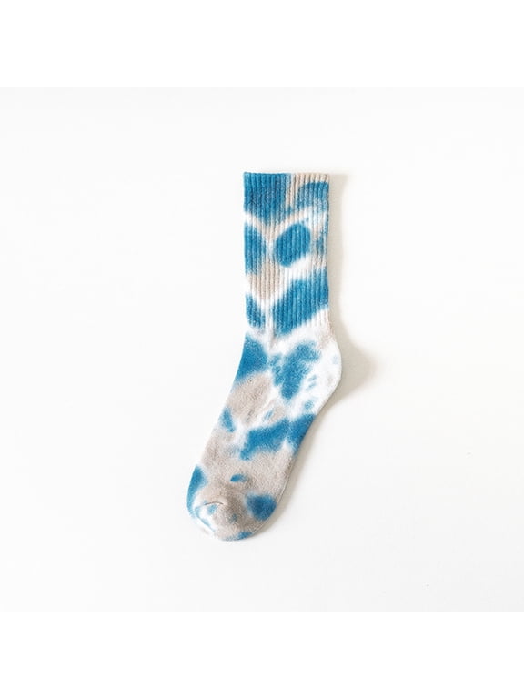 Men's Women's Sock Tie Dye Mid Calf Socks Couple Socks Streetwear Long Sock Hip Hop Skateboarding Socks Unisex Sport Sock