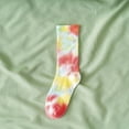 thumbnail image 1 of Men's Women's Sock Tie Dye Mid Calf Socks Couple Socks Streetwear Long Sock Hip Hop Skateboarding Socks Unisex Sport Sock, 1 of 4