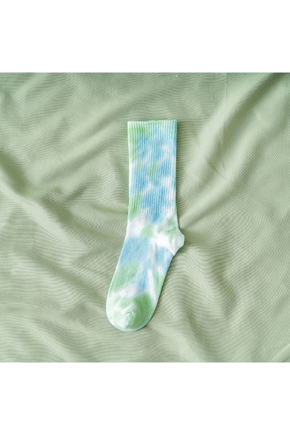 Men's Women's Sock Tie Dye Mid Calf Socks Couple Socks Streetwear Long Sock Hip Hop Skateboarding Socks Unisex Sport Sock