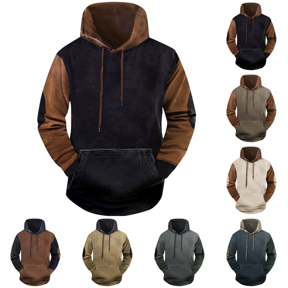 Men's & Women's Solid Color Pullover Hoodie, Unisex Loose Fit Long Sleeve Sweatshirt, Casual Streetwear for Christmas, Couple Outfits, Fall Winter Comfort Wear,Blue,L