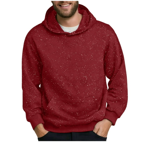 Men's Women's Solid Color Sparkly Sequined Pullover Long Sleeved Round Neck Regular fit Tops