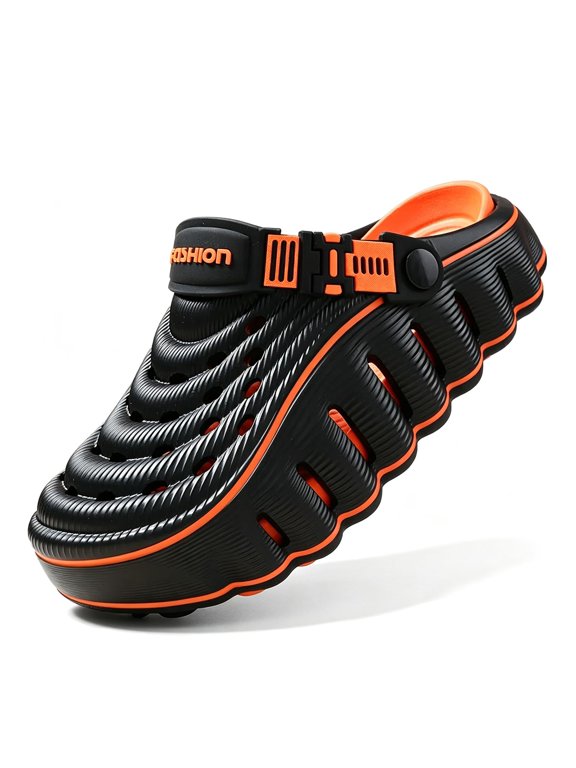 Men's Women's Sporty EVA Clogs, Lightweight Garden Shoes with Embedded Massage Insole, Non-Slip Adjustable Strap Water Sandals for Beach Pool Yard