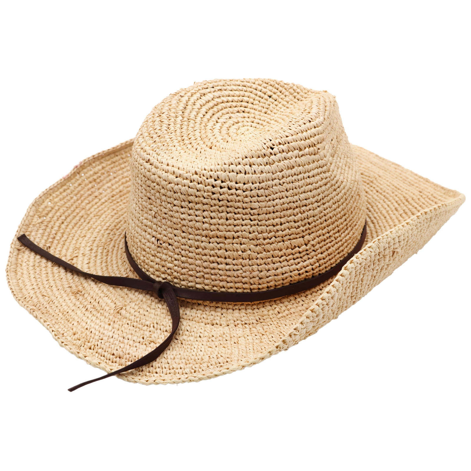 Men's and Women's Straw Hat, Summer Wide Brim Beach Hat, Unisex Lightweight Raffia Straw Hat for Sun Protection, Comfortable, Breathable, Stylish Design, Great for Outdoor Activities