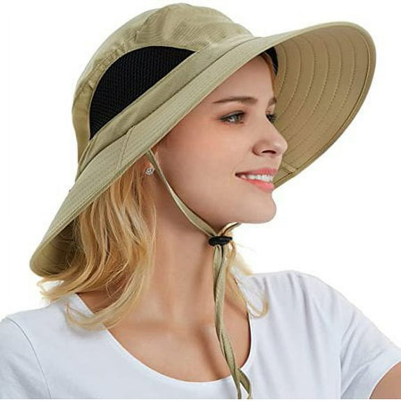 Men's/Women's Sun Hat, Waterproof Wide Bird Bucket Hat UV Protection Boonie Hat for Fishing Hiking Garden Beach