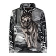 thumbnail image 1 of Men's Women's Sweater Jacket Full Zip Fleece Wolf Wildlife Sweatshirt Wildkind, 1 of 7