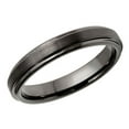 thumbnail image 1 of Men's Women's Tungsten Wedding Band Engagement Ring 4mm Gun Metal Plated Ring, SZ 7, 1 of 3