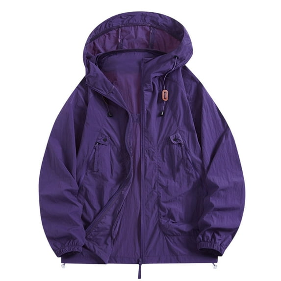 Men's & Women's UPF 50+ Sun Protection Hoodie – Lightweight Full-Zip Jacket for Hiking, Beach & Outdoor Adventures