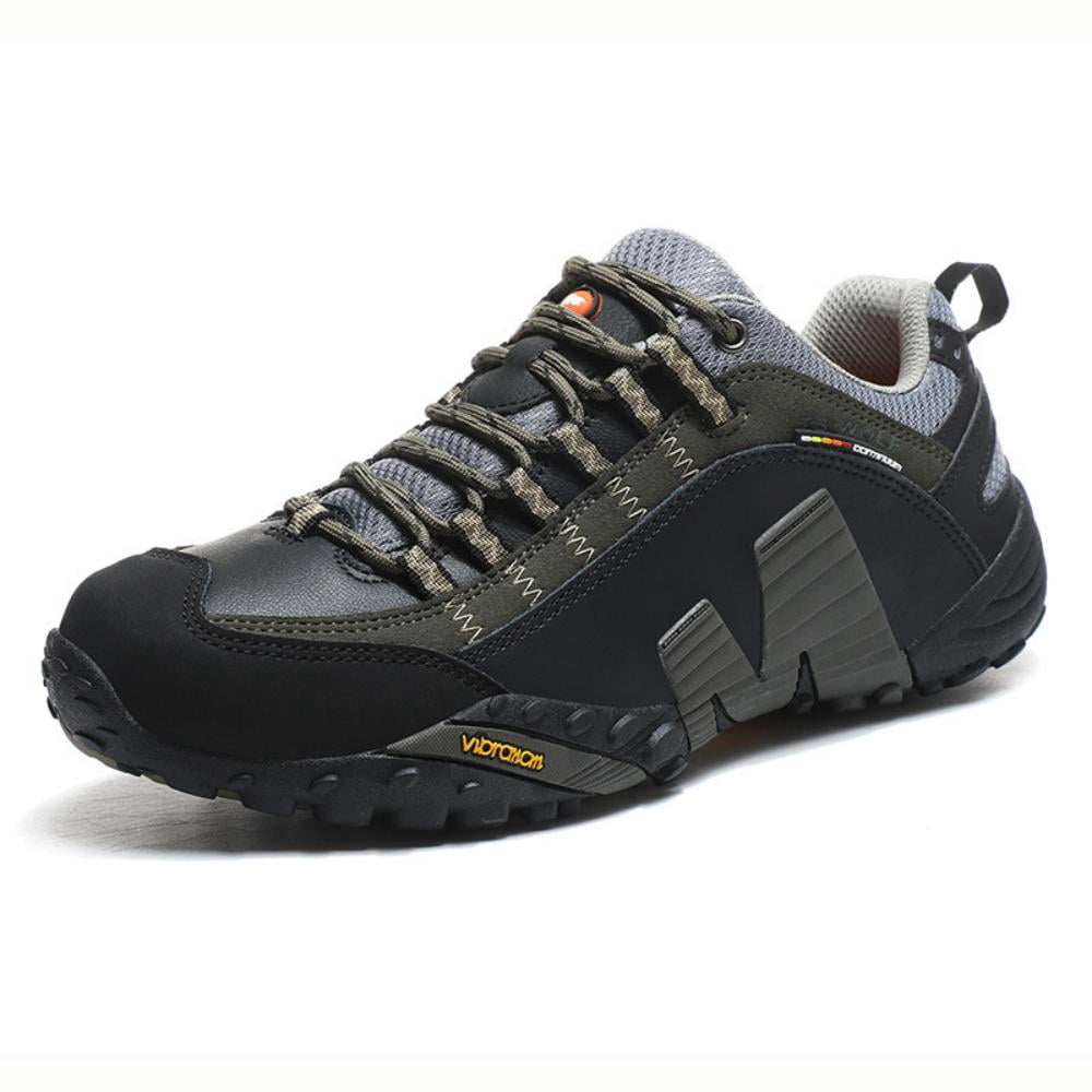 Men's Women's Waterproof Hiking Shoes Lightweight Breathable Outdoor Durable Non-slip Trail Trekking Walking Sneakers Green 8.5 Men/9 Women