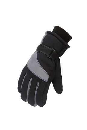 Men's and Women's Waterproof Ski Gloves, Windproof Fleece Lined Winter Gloves for Adult, Warm Solid Snowboarding Snow Skating Gloves, Cold Weather Outdoor Gloves for Men and Women