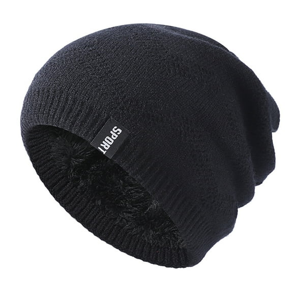 Men's Women's Winter Beanie Hat Warm Knit Hat Thick Fleece Lined Winter Cap