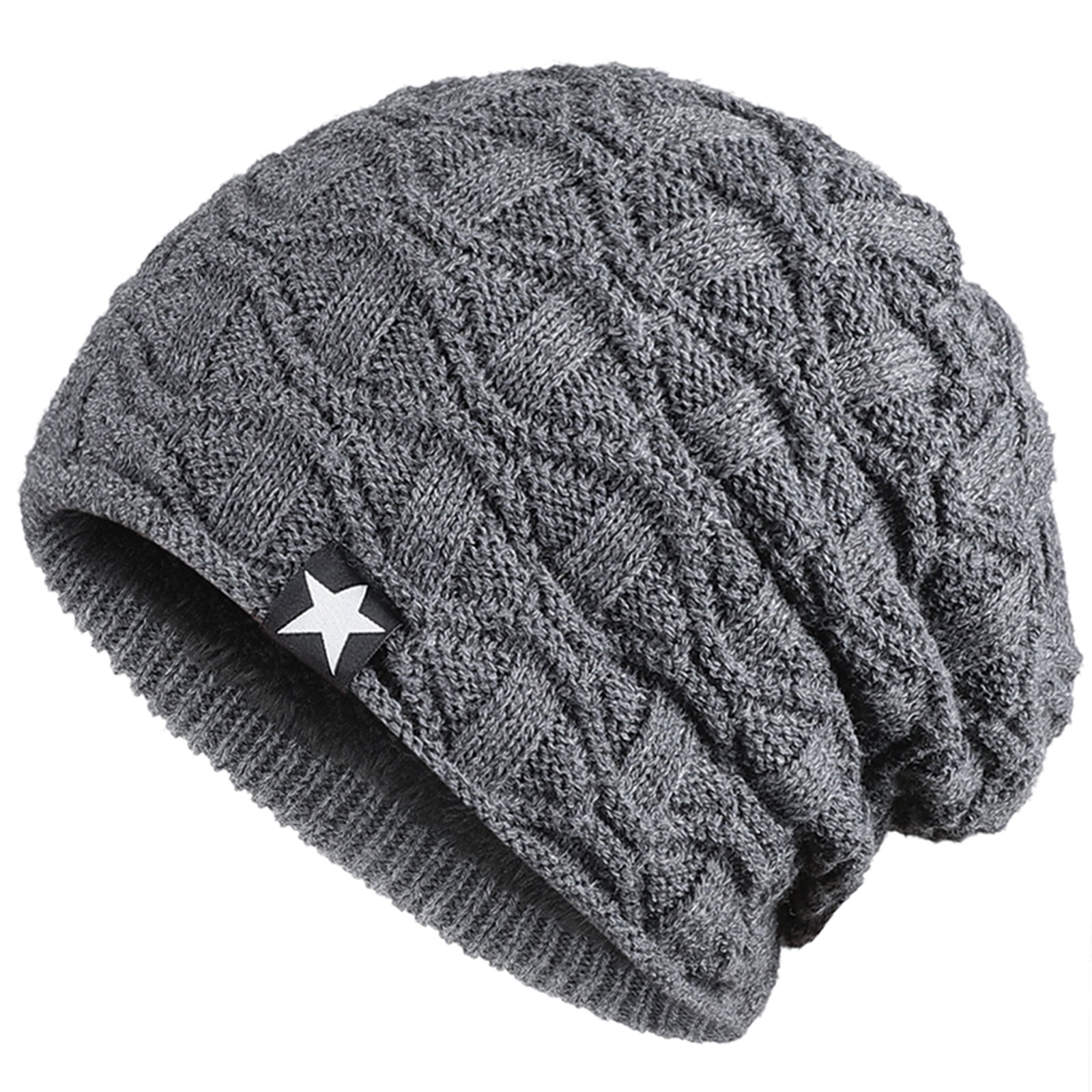Mens Womens Winter Beanie Hat Warm Knit Hat Thick Malaysia