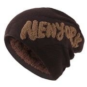 Men's Women's Winter Beanie Hat Warm Knit Hat Thick Fleece Lined Winter Cap
