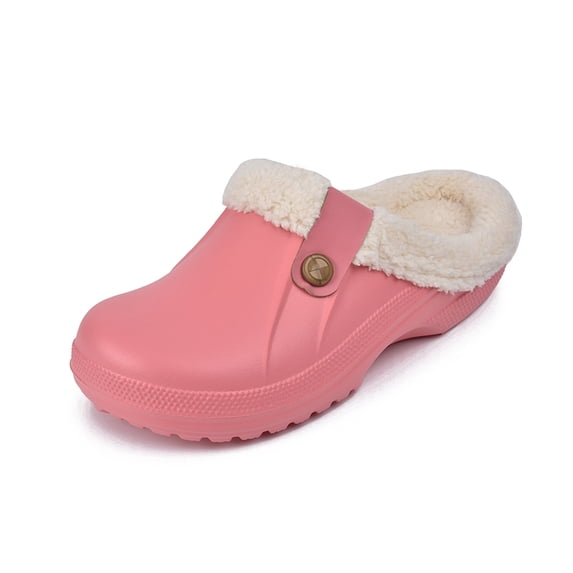Men's Women's Winter Clogs Slippers Lined Non-Slip Waterproof Warm Comfortable Home Slippers