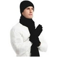thumbnail image 1 of Men's And Women's Winter Solid Color Scarf And Hat Three Piece Set Scarf Gloves Hat Set Light Scarf Hat Set for Girls Scarf Hat Set for Boys Scarf Hat Gloves Organizer Scarf Hat Gloves Set Men Scarf, 1 of 3
