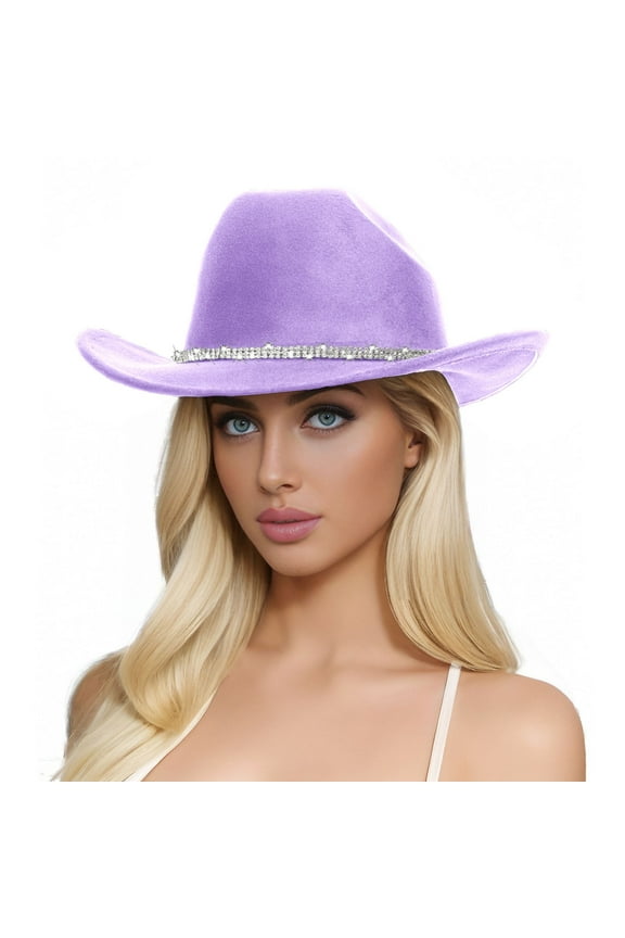 Men's And Women's Woolen Hats Western Cowboy Top Hat Three Of Rhinestones Womens Top Hat Drawstring Hat Big Hats Craft International Hat A's Visor Running Caps for Women Boys Sunhat Overhead Visor
