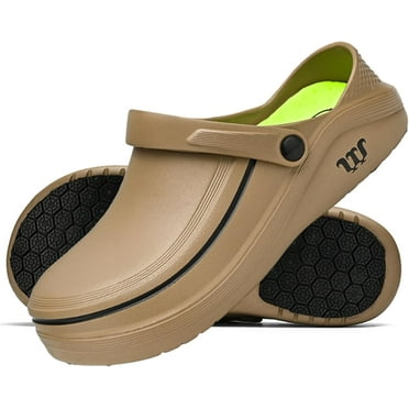Men's Women's Work Clogs - Unisex Garden Chef Shoes Non Slip Waterproof Nurse Kitchen Food Service Shoes