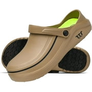 Mens Womens Work Clogs - Unisex Garden Chef Shoes Non Slip Waterproof Nurse Kitchen Food Service Shoes