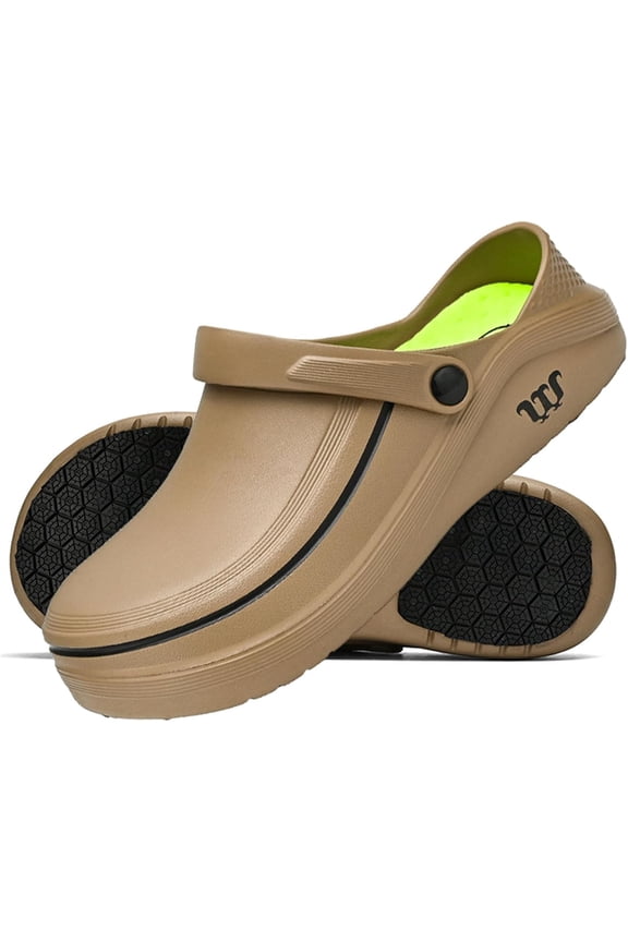 Men's Women's Work Clogs - Unisex Garden Chef Shoes Non Slip Waterproof Nurse Kitchen Food Service Shoes