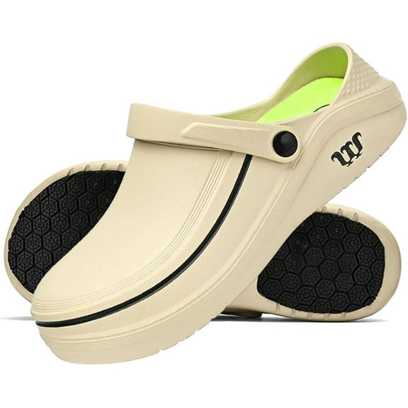 Men's Women's Work Clogs - Unisex Garden Chef Shoes Non Slip Waterproof Nurse Kitchen Food Service Shoes