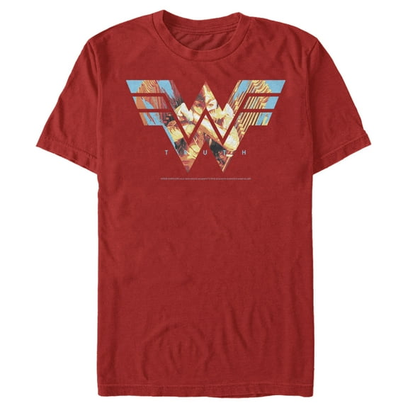 Men's Wonder Woman 1984 Eagle Truth Logo  Graphic Tee Red 2X Large